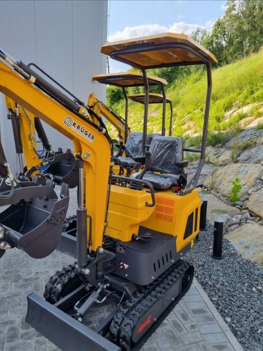 Koparka minikoparka 1000 kg KRÜGER JKW-10X-nowy model,silnik Koop 192F