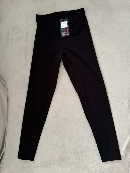 Legginsy czarne nowe S bawełna elastan