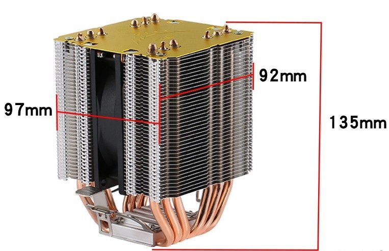 Кулер 90-120мм 6-4 трубки 120 Вт сокети  2011 115х AMD охолодження п