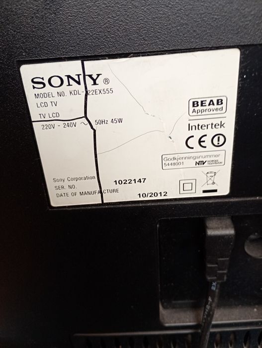 Telewizor Sony Bravia 22"