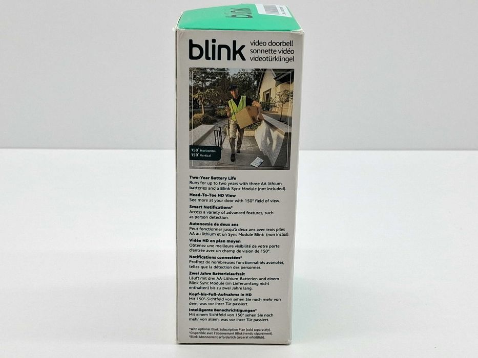 Wideodomofon Blink Video Doorbell 2 czarny (BEZ SYNC MODULE)