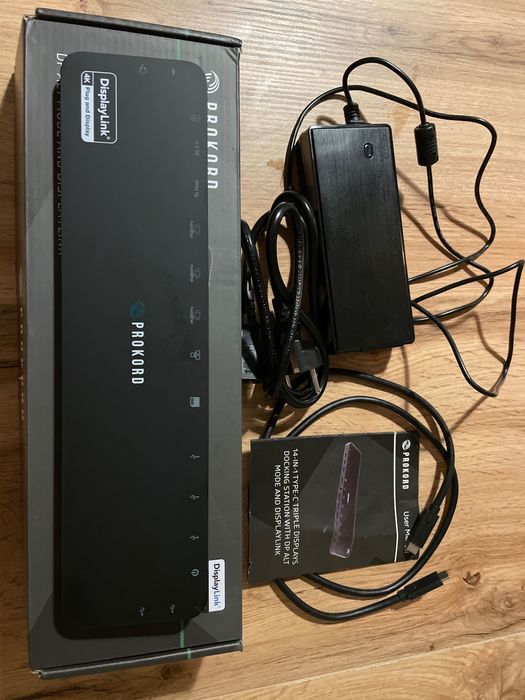 Stacja dokująca PROKORD 14 in 1 | Win/MacOS | Display link | USB-C