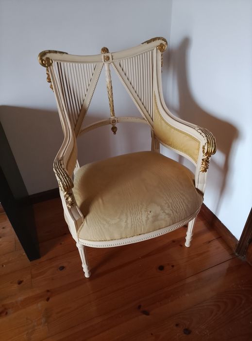 Conjunto antigo Cadeiras,  Poltronas e Canapé