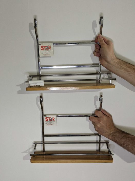 Полиця для спецій під рейлінг, 2 шт.