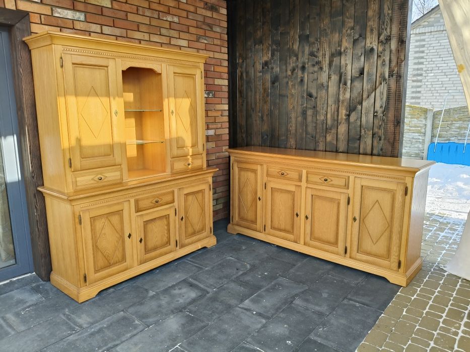 Kredens dębowy + komoda