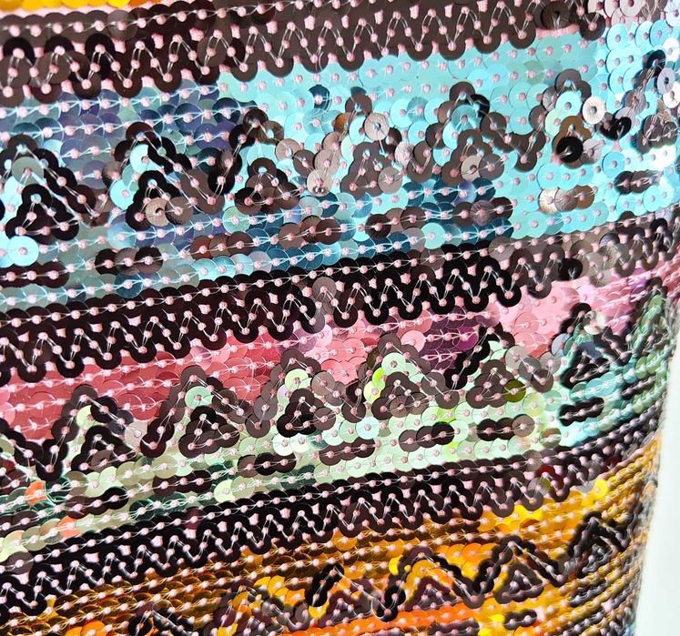 Nowa sukienka Miss Selfridge aztecki wzór aztec mini cekiny M 38