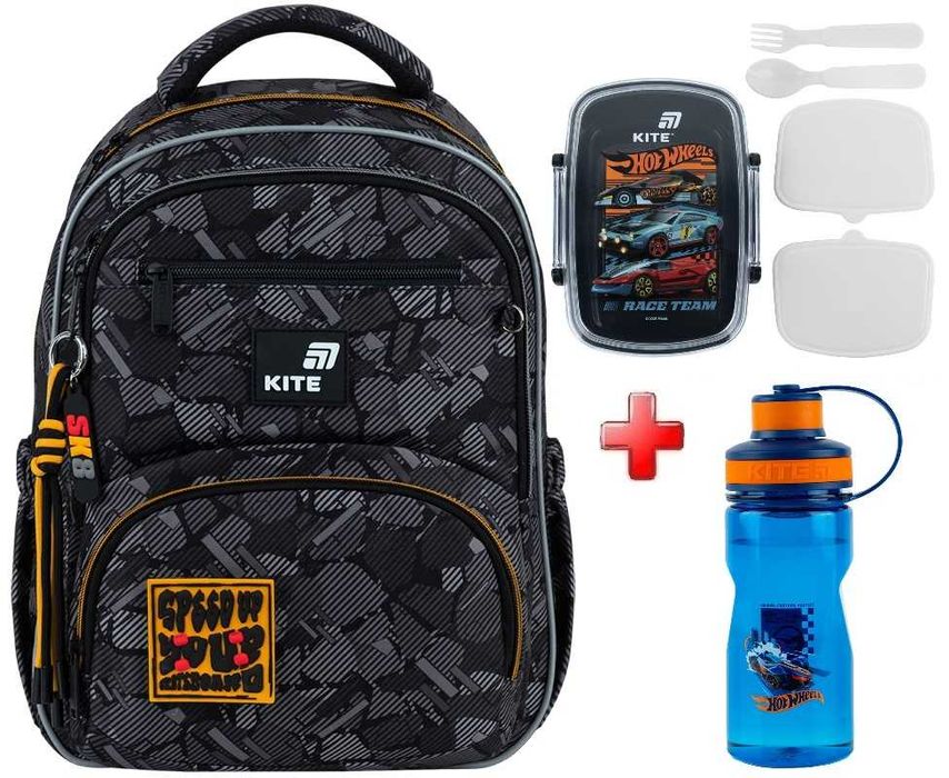 Рюкзак шкільний Kite Education Freestyle K26-773M-6  подарунок пляшка та ланчбокс  (на зріст дитини 130-145 см)