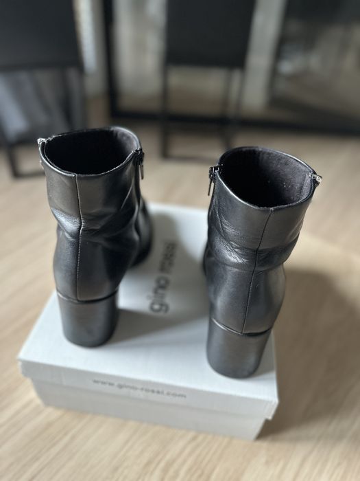 Buty skórzane Gino Rossi, rozmiar 40, obcas 7,5 cm