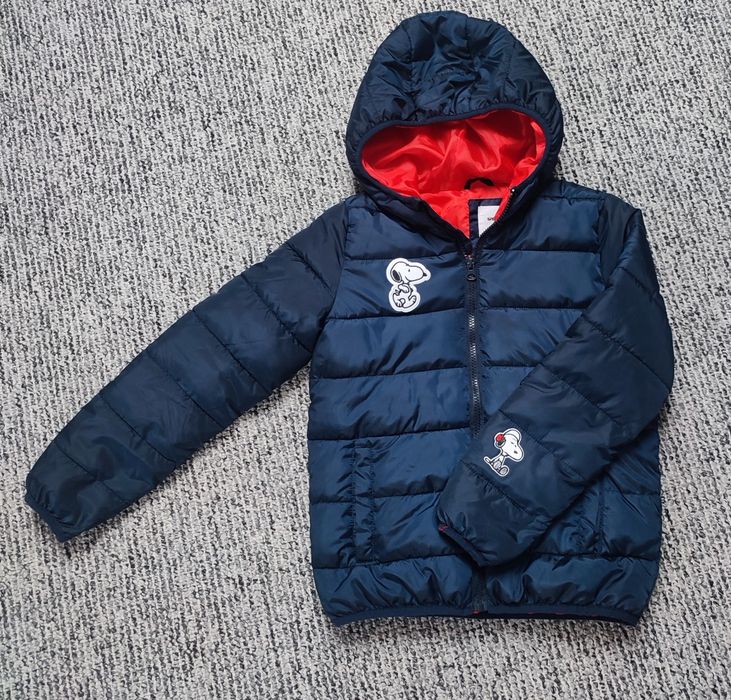 Kurtka ortalionowa pikowana 140 przejściowa snoopy