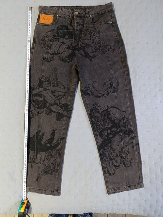 Продам чоловічі джинси Y2K Angels jeans dvolenti | з ангелами