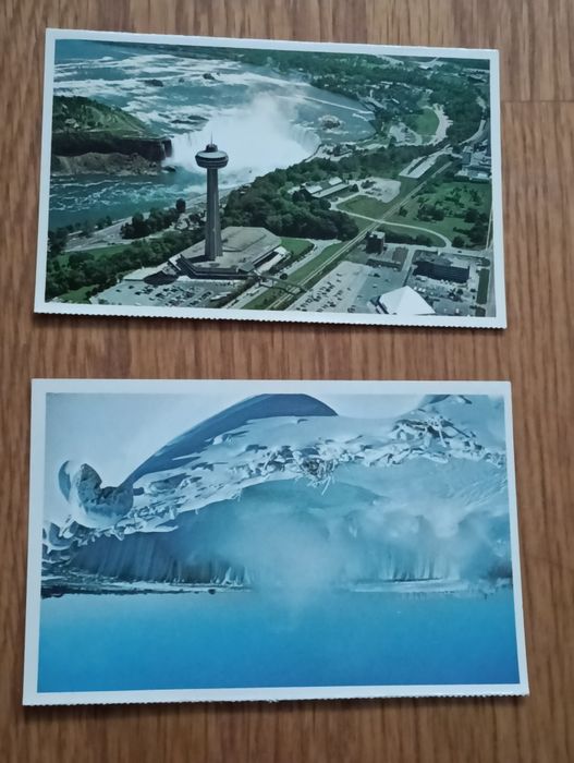 Bela coleção de seis postais Cataratas de Niágara