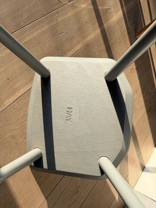 Krzesła HAY J77, szare, 8 sztuk