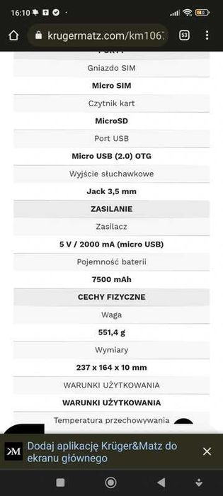 Tablet EAGLE 1067