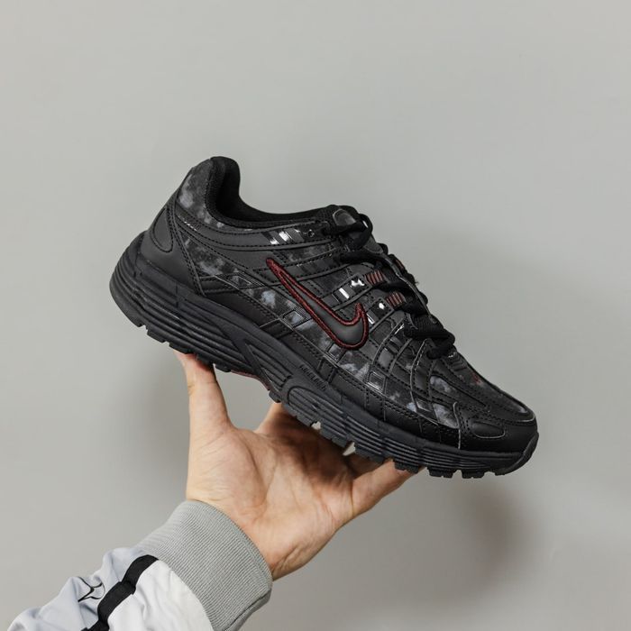 Кросівки Nike P-6000 Black/Red premium | Кроссовки Найк чоловічі