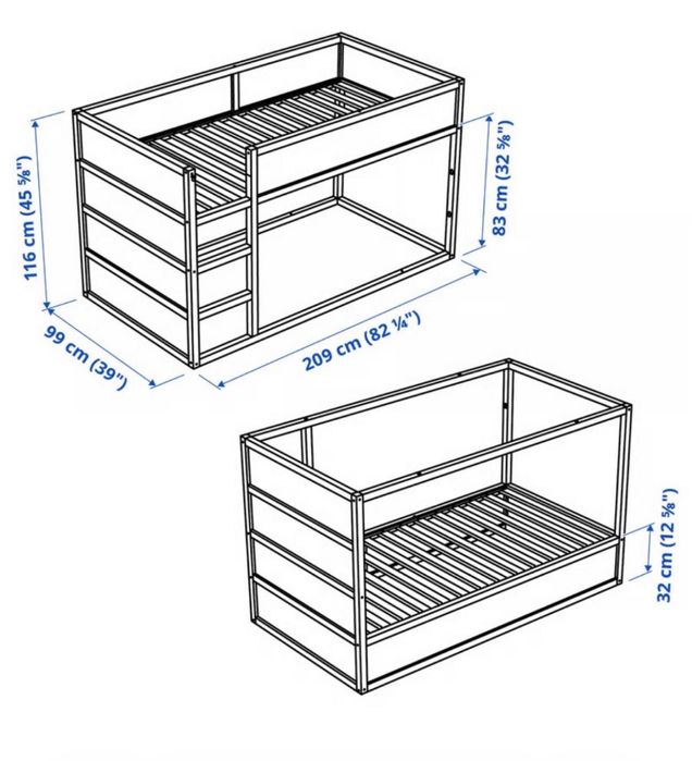 Cama beliche Kura ikea