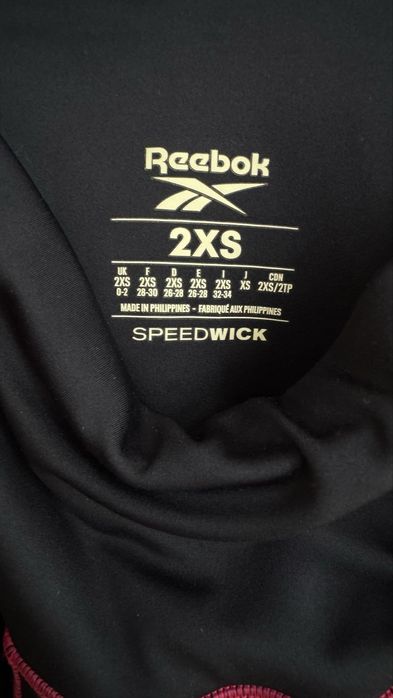 Сині лосини з рожевими акцентами Reebok Speedwick, XXS-XS