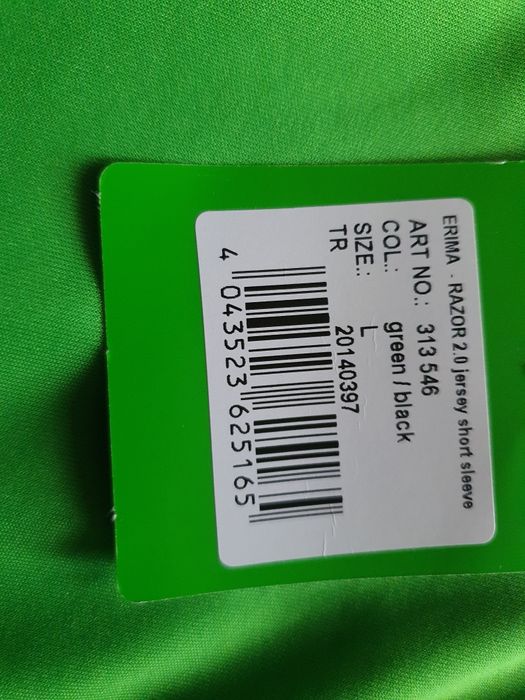 Koszulka sportowa Erima, rozmiar L, nowa w folii, po bokach siateczka,