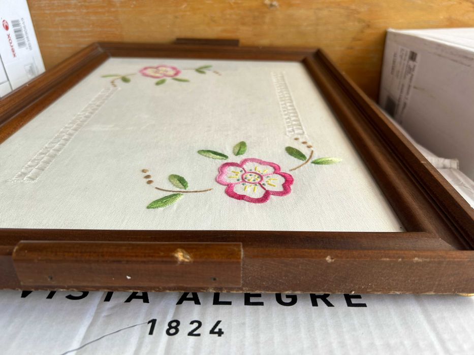 Tabuleiros com bordado