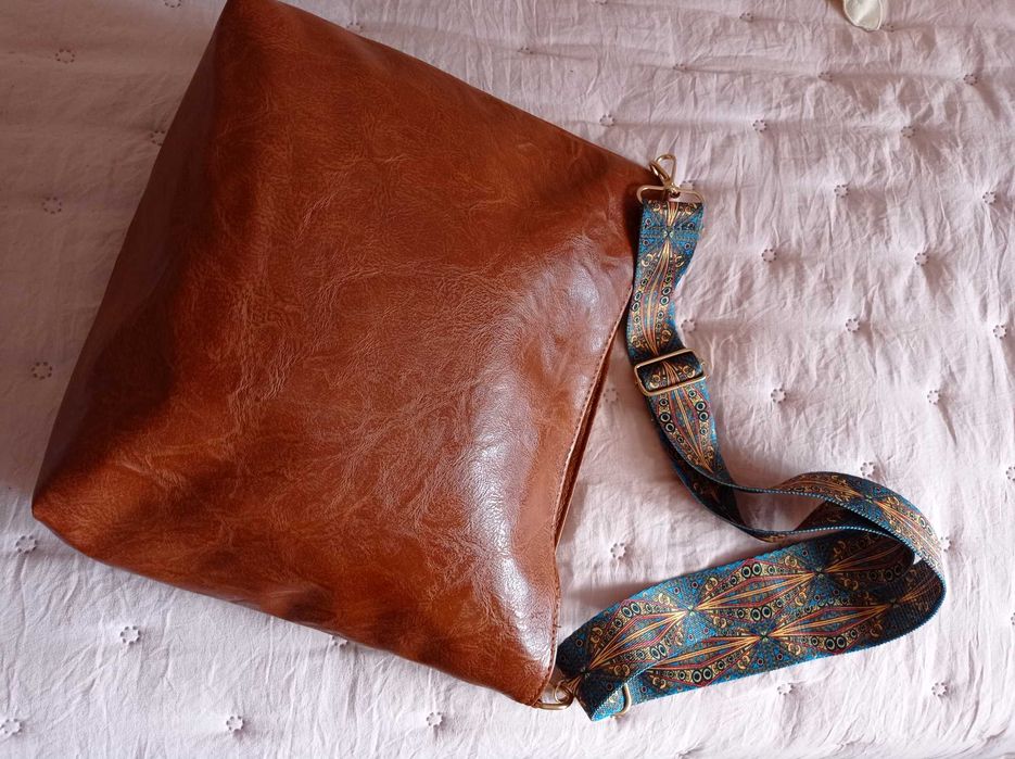 Torba shopper z jedwabną krajką