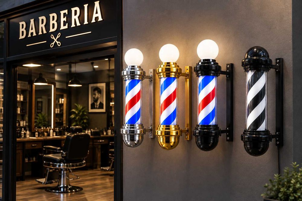 Barber Pole Novas e Resistentes à Água