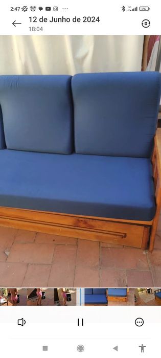 Lindo e azul marinho.