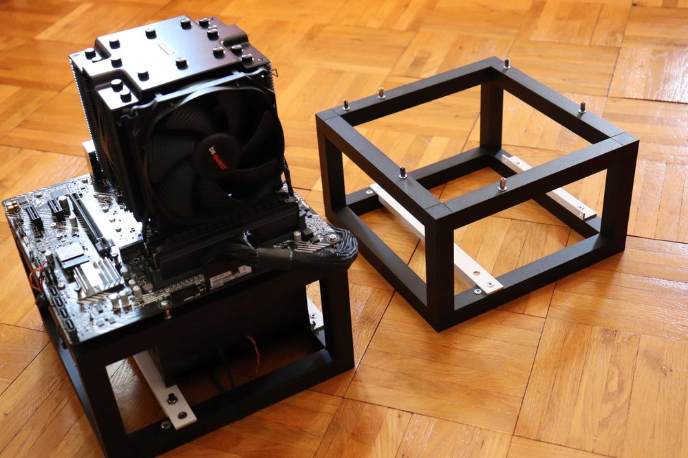 Stelaż pod microATX koparka CPU/GPU platforma do testowania