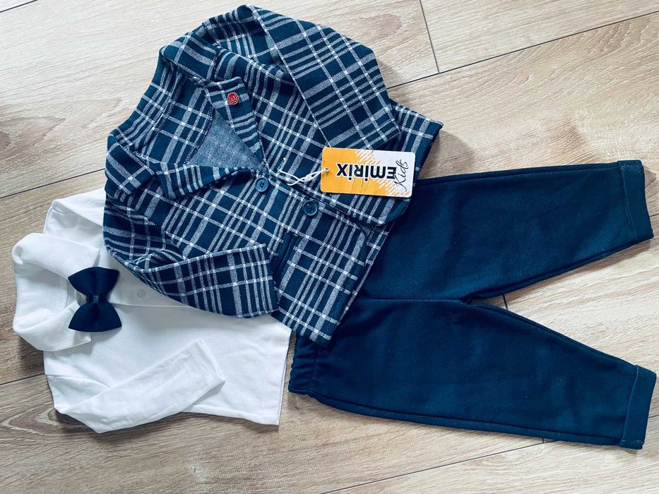 garnitur dla małego chłopczyka rozm 80