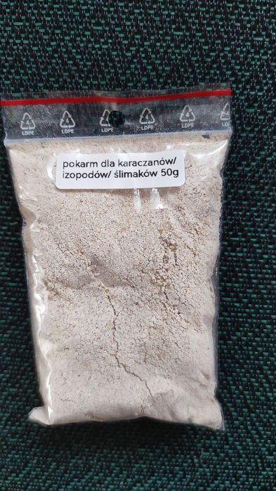 Karma wysokobiałkowa   dla izopodów ślimaków karaczanów 50g