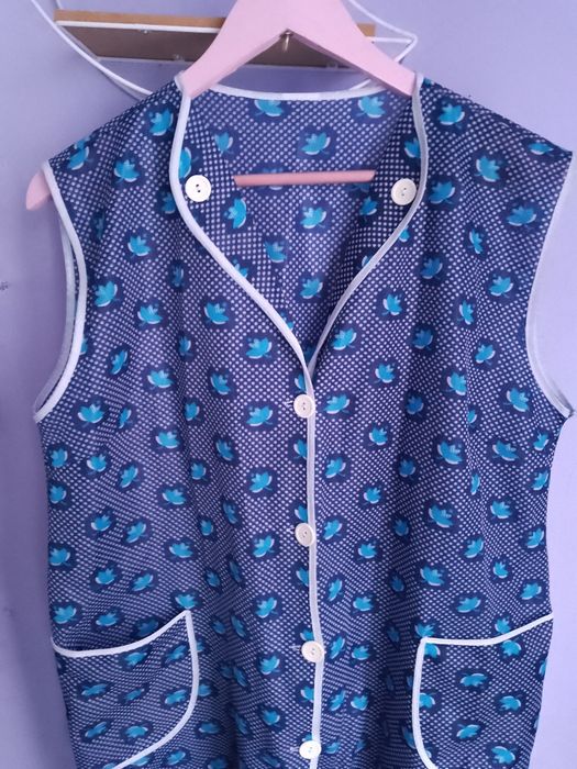 Fartuszek kuchenny dla Babci niebieski