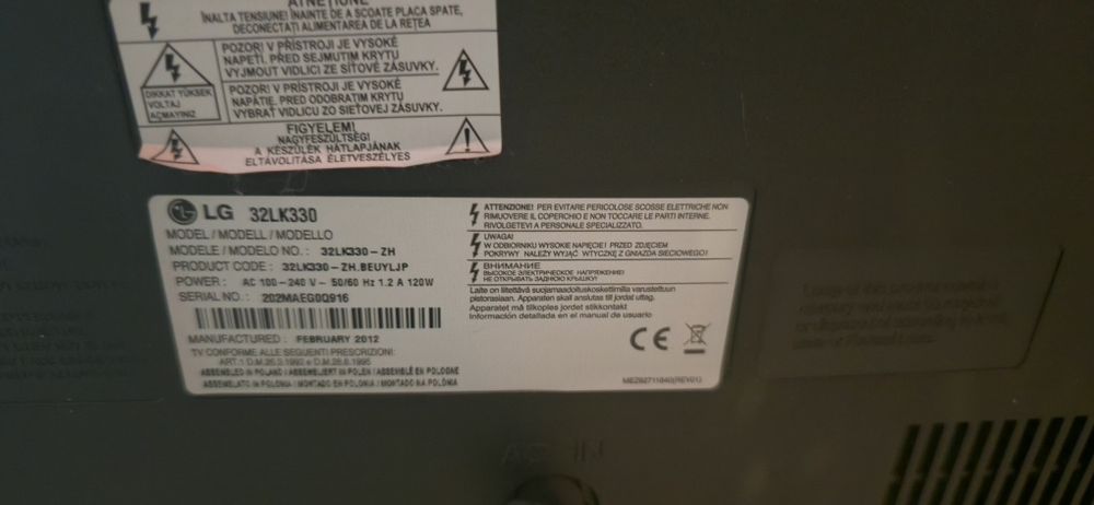 Televisão LG de 32 polegadas
