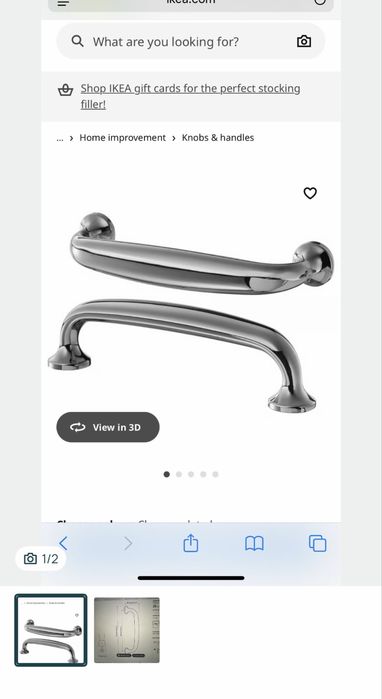 Uchwyt meblowy Ikea eneryda- 2 opak