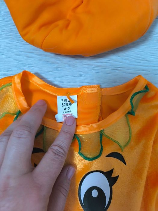Сукня Гарбузик Хеллоуїн на 2-3 рочки костюм