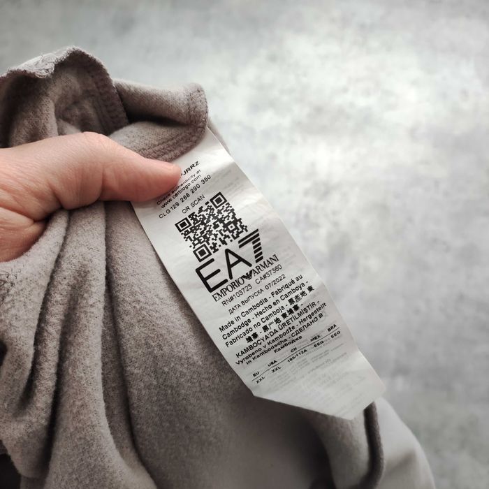 MĘSKA PREMIUM Bluza Rozpinana z Kapturem Suwak Logo EA7 Emporio Armani