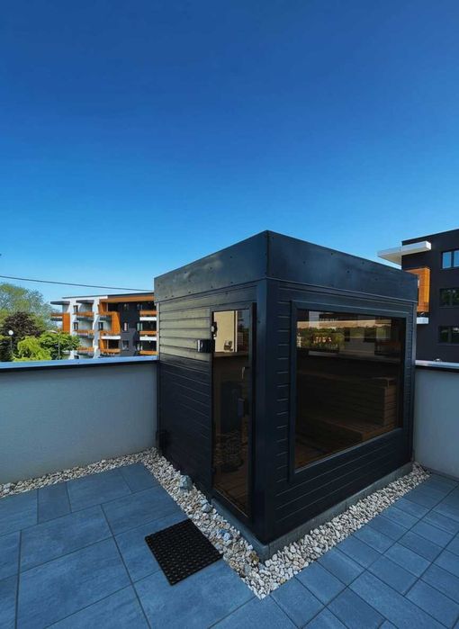 Sauna tarasowa/ogrodowa - blacha lub drewno. Polski producent