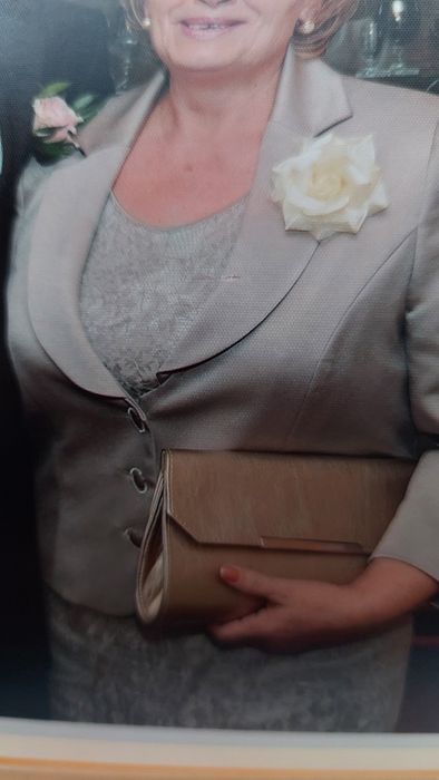 Sukienka elegancka z żakietem 46 Stan idealny