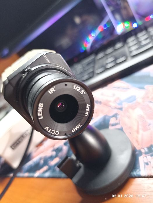Web камера, 4K, сенсор IMX415, с дополнительным объективом.