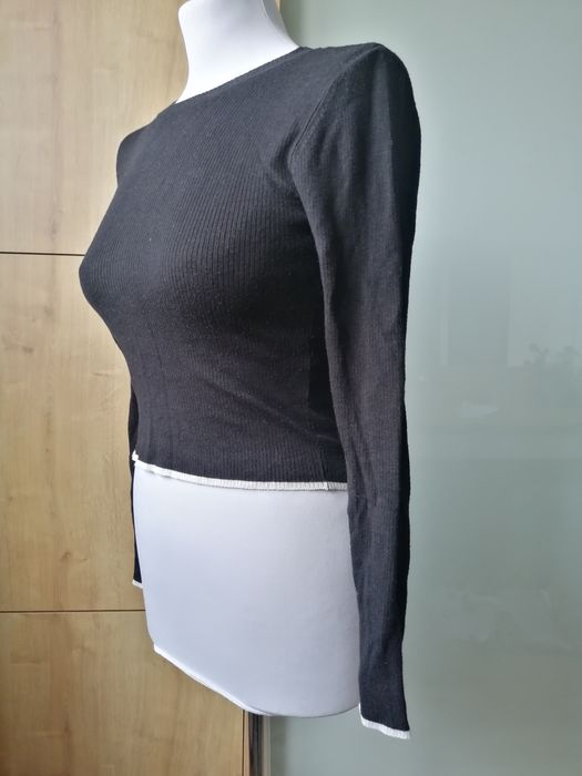 Sweterek czarny Pull&Bear S/36/8 długi rękaw