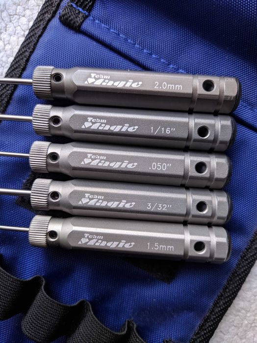 Jogo chaves p/ RC Team Magic 5 chaves (medidas nas fotos)