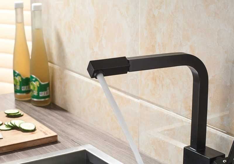 Bateria trójdrożna wylewka L2 czarna mat