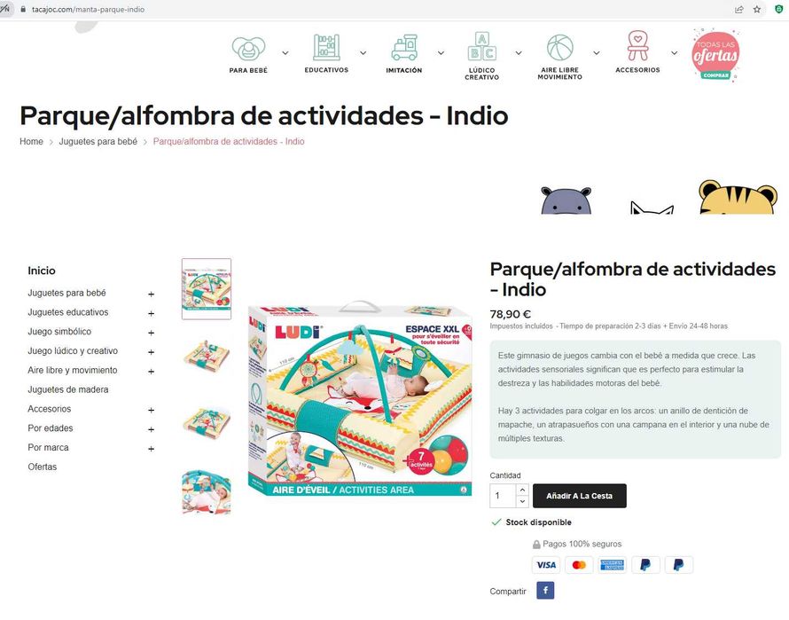 Parque para bebé - Ludi