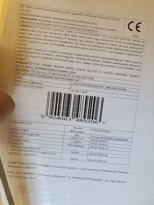 Płytki Lucca Supremo Rekt. Gres szkl. Połysk 60x60 Gat.1