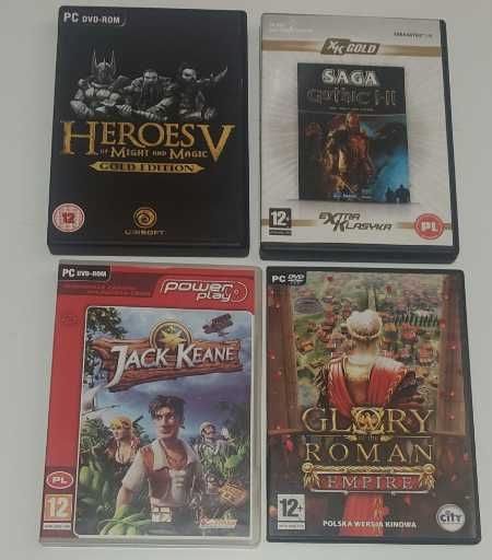 Zestaw kultowych gier PC | Heroes V Gold | Saga Gothic I-II | Pakiet 4 szt.