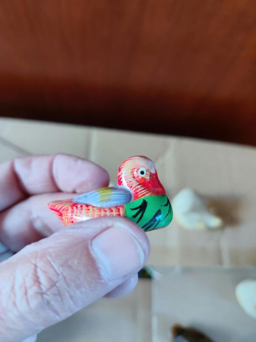 Dez peças que representam patos