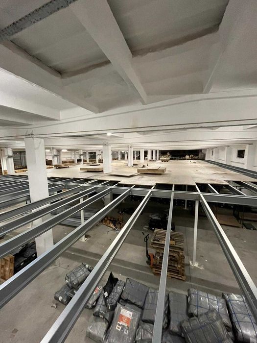Pomosty magazynowe podesty przemysłowe antresole 150m2 - 350kg/m2