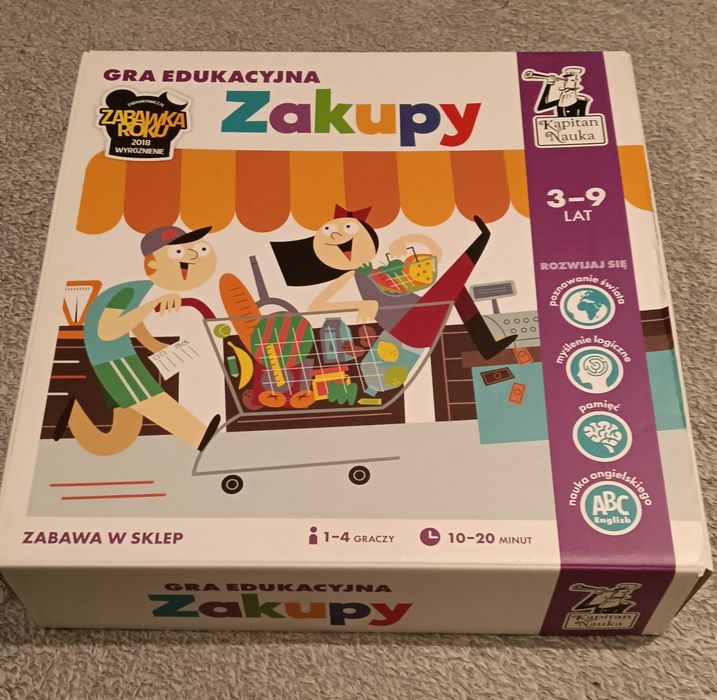 Gra edukacyjna Zakupy Kapitan Nauka 3-9 lat