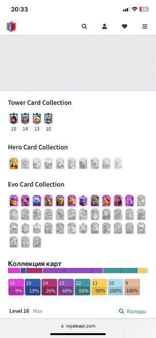 Продаю акаунт clash Royale