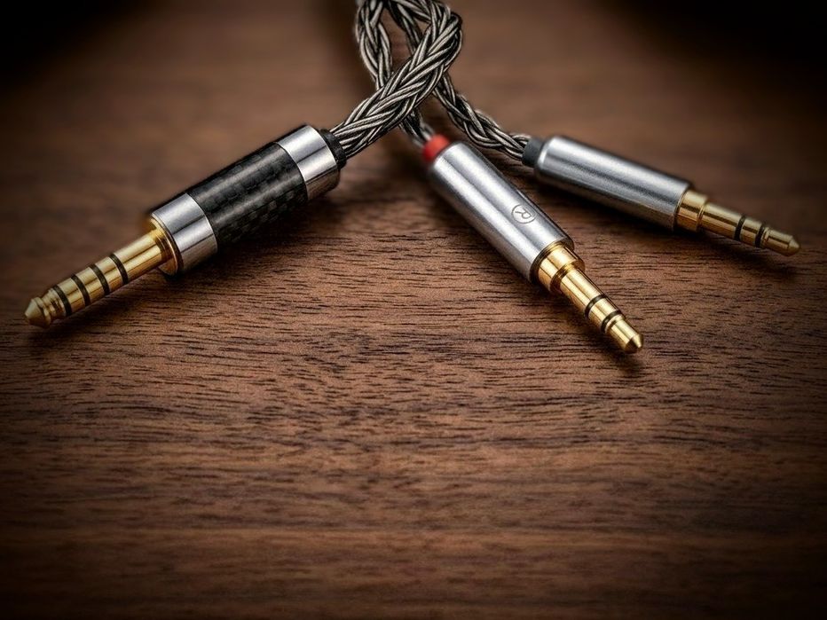 Kabel Słuchawkowy 16 Rdzeni Miedź PCOCC TRS 3.5mm/4.4 Balance 1.25m