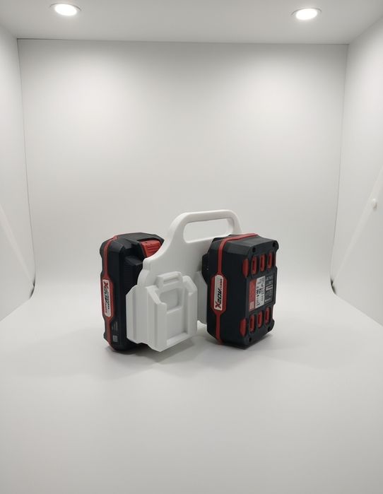 Uchwyt na baterię Parkside 6 sztuk Nowy druk 3d