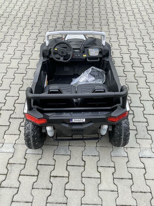Auto na akumulator 2-osobowy Mega Duży Buggy A032 4x200 Watt Biały