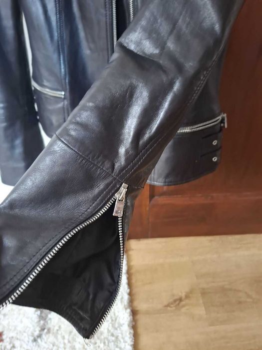 Czarna skórzana ramoneska od Ochnik, nowa, nie noszona
